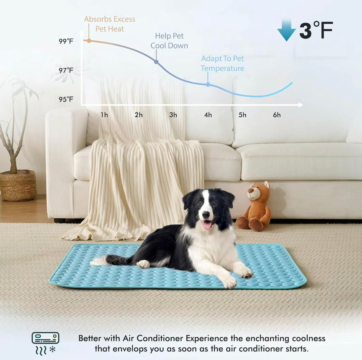 Cooling Mat for Dogs & Cats – Instant Relief from Summer Heat
